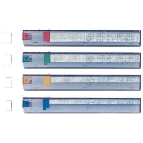 Punti metallici per mod. 5551 K6 fino a 25 fogli Leitz K6 - 26/6 5 cartucce da 210 punti - 55910000